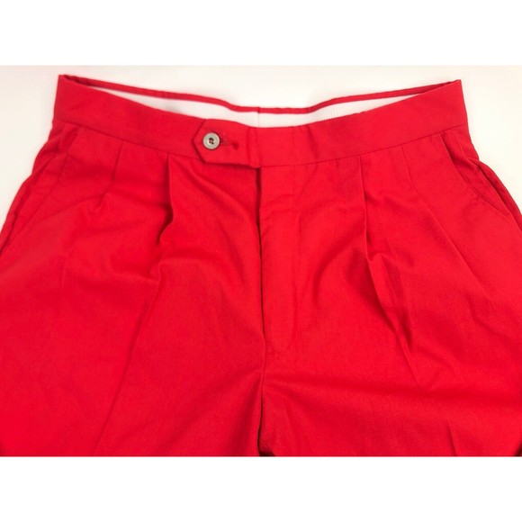 Vintage 1980s Chip Beck Golf Pants Red Size 34x29s Rare USA Made - Picture 4 of 9